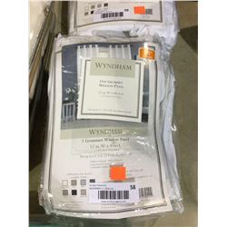 Wyndham One Grommet Window Panel (52" W x 84" L)