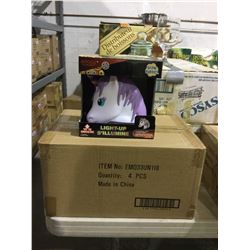 Case of 4 Emoji Glow Buddies LED Light Up Toys