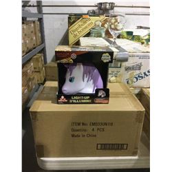 Case of 4 Emoji Glow Buddies LED Light Up Toys