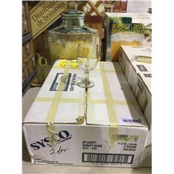 Case of 24Sysco 340mL Glass Goblets