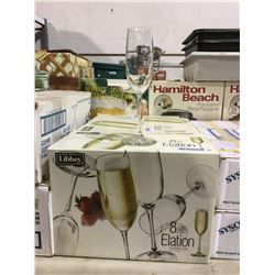 Case of 8 LibbeyChampagne Flutes 237mL
