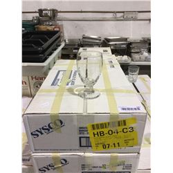 Case of 24 Sysco Goblet Glasses 310mL
