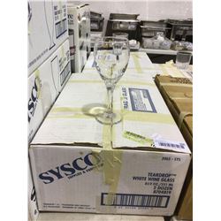 Case of 24 SyscoWhite Wine Glasses 251mL
