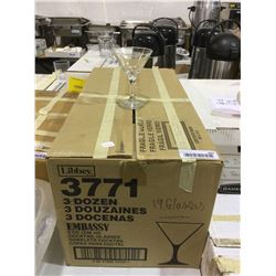 Case of 19 Libbey Cocktail Glasses 148mL