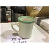 Image 3 : Box of 34 Green Rim Coffee Cups