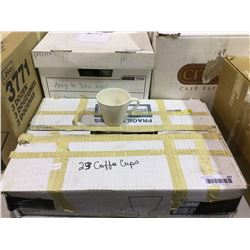 Box of ~23 Plain Coffee Cups