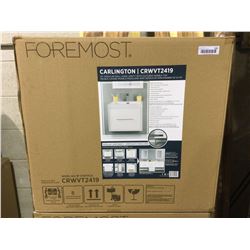 Foremost Carlington 24" Modular Wall Hung Vanity w/ Cultured Marble Top - High Gloss White Finish - 