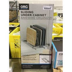 ORG Sliding Under Cabinet Bakeware Organizer (21" L x 10" W x 9.6" H)
