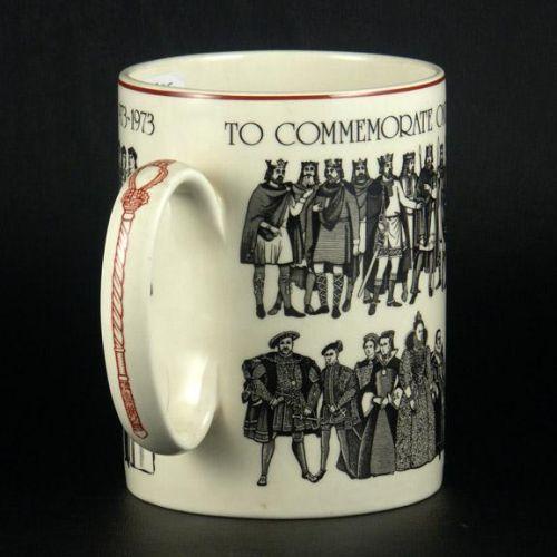 COMMEMORATIVE POTTERYWedgwood cups or Mugs by Wedgwood and Barlaston