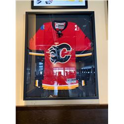 Framed Calgary Flames Jersey