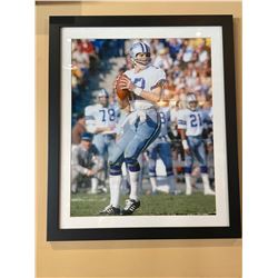 Framed collector picture NFL Roger Staubach