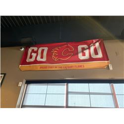 Go Flames Go Vinyl Banner