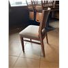 Image 2 : Solid Wood curved back restaurant dinning chair with upholstered seat