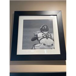 Framed umpires view baseball picture