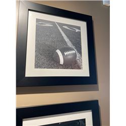 Framed at the 50 yard line football picture