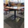 Image 2 : Square Restaurant Dinning Table single pedestal approx 32 x 32 inch