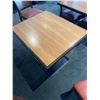 Image 2 : Square Restaurant Dinning Table single pedestal approx 32 x 32 inch