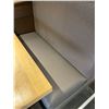 Image 3 : Booth Seating included butcher block table and Grey vinyl upholstered seats, bases and backs - buyer
