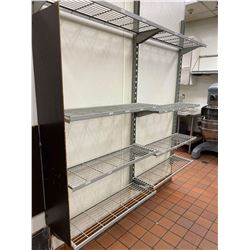 Wire wall racking system approx 8 ft x 8ft
