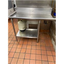 Stainless steel run off table approx 4ft long