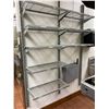 Image 2 : Wire wall racking system includes shelves and brackets-buyer must remove