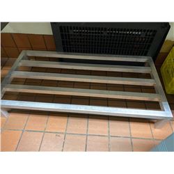 Aluminum Floor Stand shelf approx 3ft x 1.5ft