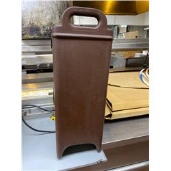 Hot beverage dispenser no lid