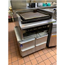 Gas 26 inch Gas Char broiler with 4 drawer stand-BUYER MUST PROFESSIONALLY DISCONNECT AND CAP
