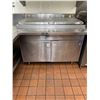 Image 1 : Quest double door refrigerated prep counter 5 ft-- BUYER MUST PROFESSIONALLY REMOVE, DISCONNECT AND 