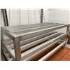 Image 2 : Aluminum Floor Shelving Unit approx 16 x 30 inches