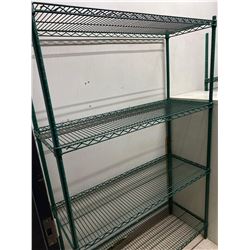 Metro racking green 4 shelf