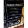 Image 3 : Rack of all audio video components including power amps, cable boxes, modems, etc
