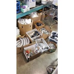 LARGE LOT OF PLUMBING SUPPLIES, CONDUIT, PIPES