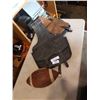 Image 1 : Leather saddle bag and vintage CFL football