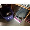 Image 1 : TOTE OF CORDLESS DRILLS AND CAR MATS