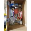 Image 2 : Box and tray of tools and hardware