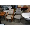 Image 1 : 4 CHAIRS 2 WOOD FRAME 2 METAL FRAME