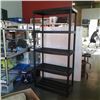 Image 1 : Black 5 tier plastic shelf