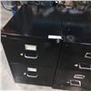 Image 3 : PAIR OF 2 DRAWER METAL FILING CABINETS