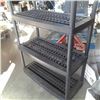 Image 3 : Black 4 tier plastic shelf