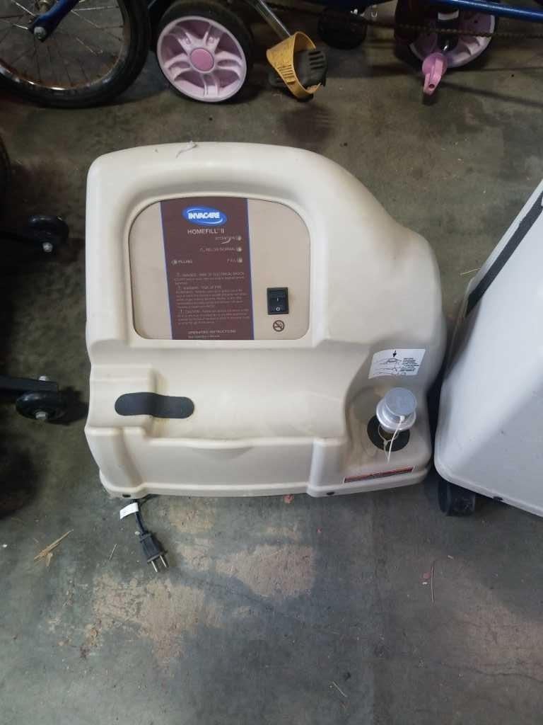 INVACARE PLATINUM 10 HOME OXYGEN CONCENTRATOR AND INVACARE HOMEFILL II ...