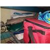 Image 2 : LOT OF CAMP ITEMS, AIR MATTRESSES, COOLERS, LADDER BALL GAME AND UMBRELLA