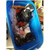 Image 2 : Tote of sporting goods and water bottles