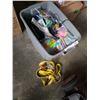 Image 1 : Tote of lifting straps, balloons and more