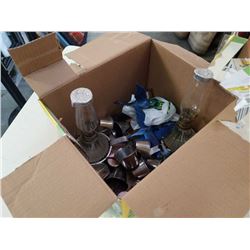 2 oil lanterns and charm making supplies