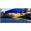 Image 1 : As new Ozark Trail blue 10 by 10 pop up canopy