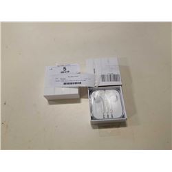 2 NEW 3.5MM JACK EARBUDS WITH VOLUME CONTROL MIC AND STOAGE CASE