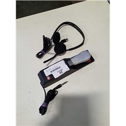 MGEAR KEYBOARD PEDAL AND PANTRONICS HEADSET