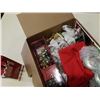 Image 3 : Box of christmas decor and collectibles