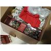 Image 4 : Box of christmas decor and collectibles